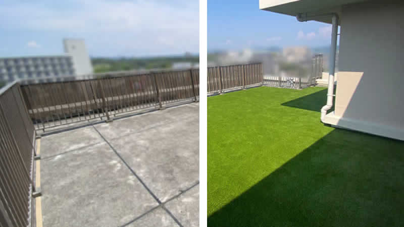 テラスののビフォーアフター