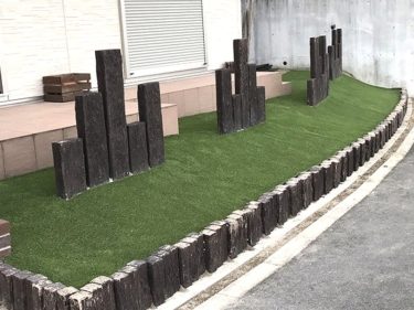 京都府Ｉ様 玄関周りの人工芝