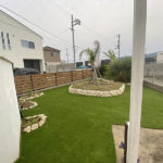 和泉市T様 お庭と玄関の人工芝