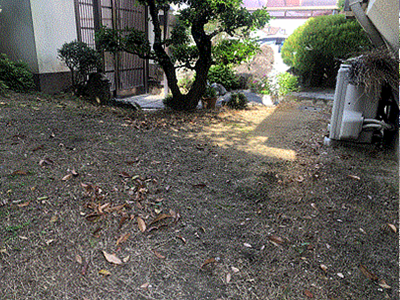 和歌山県田辺市H様邸 お庭の人工芝施工