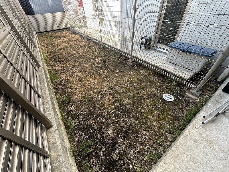 東大阪市Ｇ様 マンション専用庭の人工芝