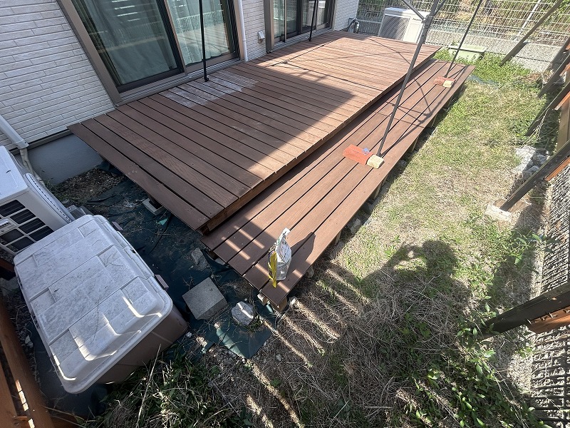 茨木市K様 お庭の人工芝