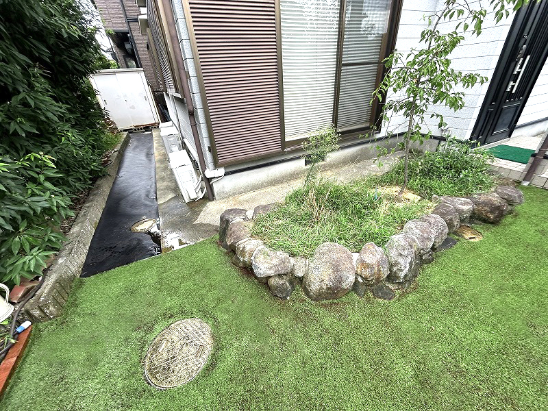 南河内郡D様 お庭の人工芝 追加