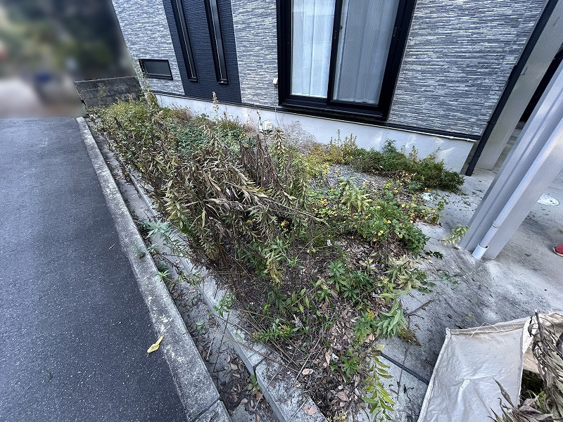 交野市Ａ様 お庭の人工芝