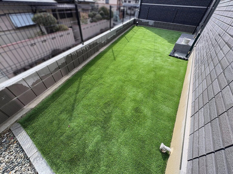 豊中市Ｏ様 お庭の人工芝